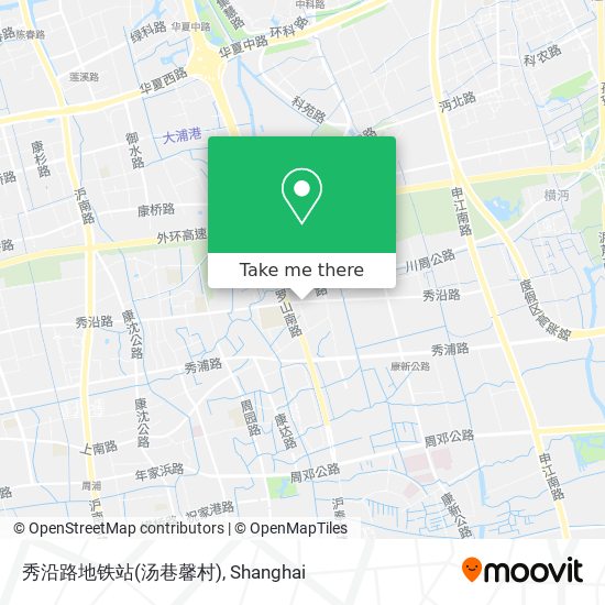 秀沿路地铁站(汤巷馨村) map