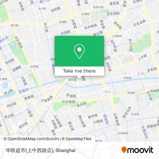 华联超市(上中西路店) map