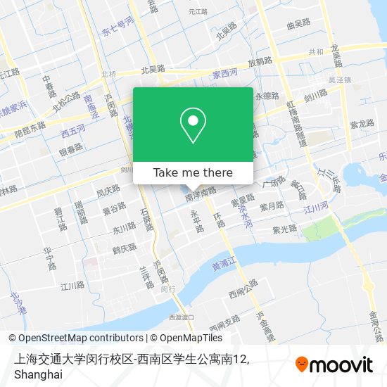 上海交通大学闵行校区-西南区学生公寓南12 map