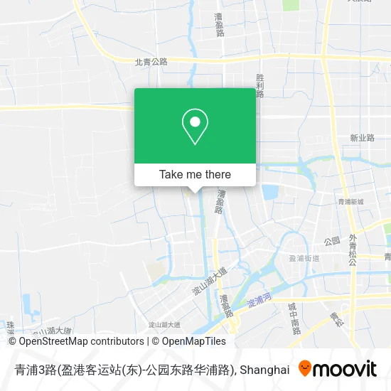 青浦3路(盈港客运站(东)-公园东路华浦路) map