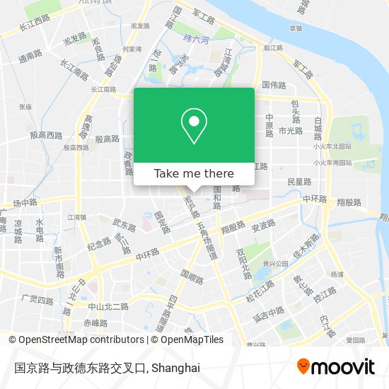 国京路与政德东路交叉口 map