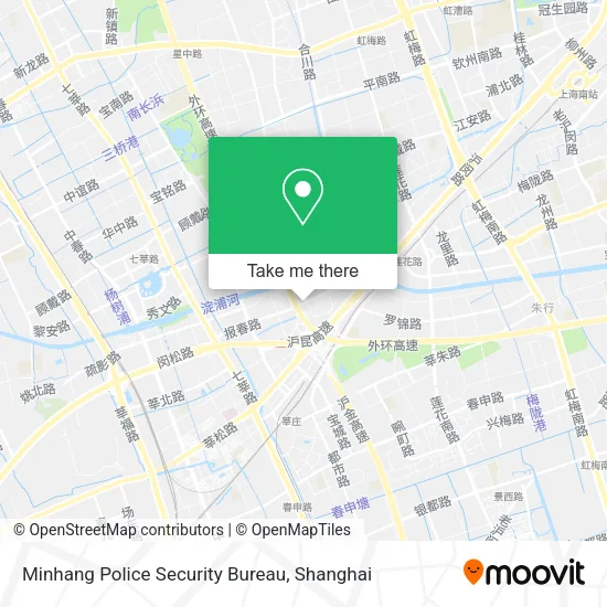 Minhang Police Security Bureau map