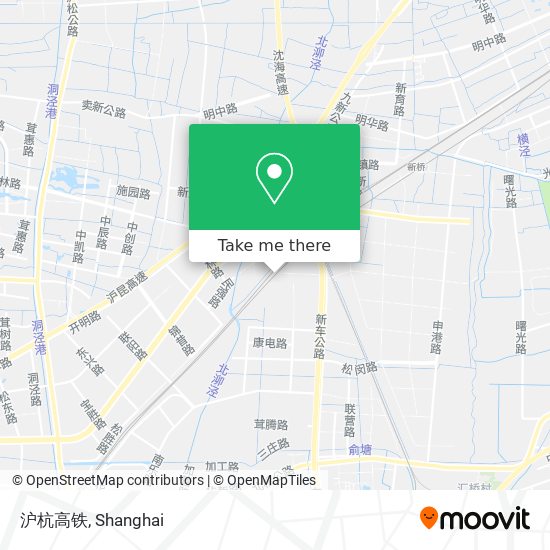 沪杭高铁 map