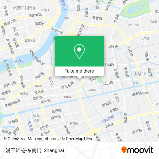 浦三锦苑-东南门 map
