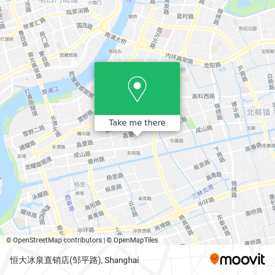 恒大冰泉直销店(邹平路) map