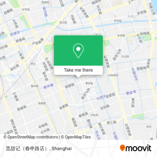觅甜记（春申路店） map