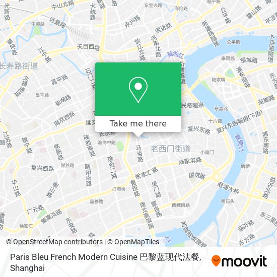 Paris Bleu French Modern Cuisine 巴黎蓝现代法餐 map