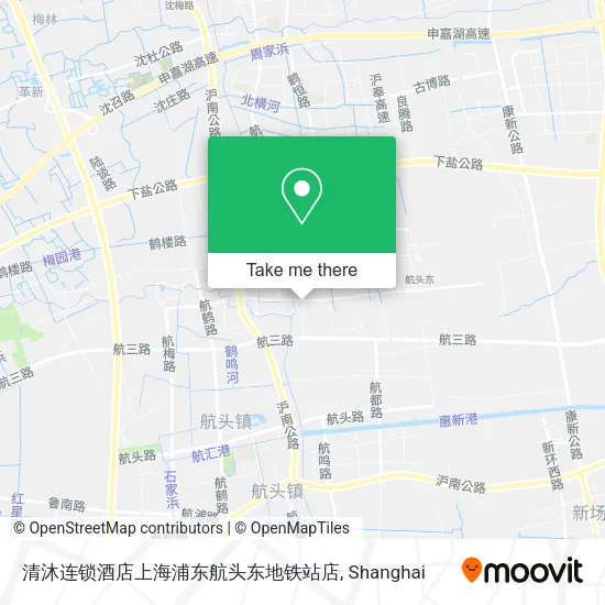 清沐连锁酒店上海浦东航头东地铁站店 map
