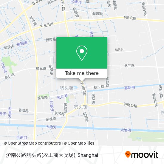 沪南公路航头路(农工商大卖场) map