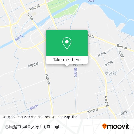 惠民超市(华亭人家店) map