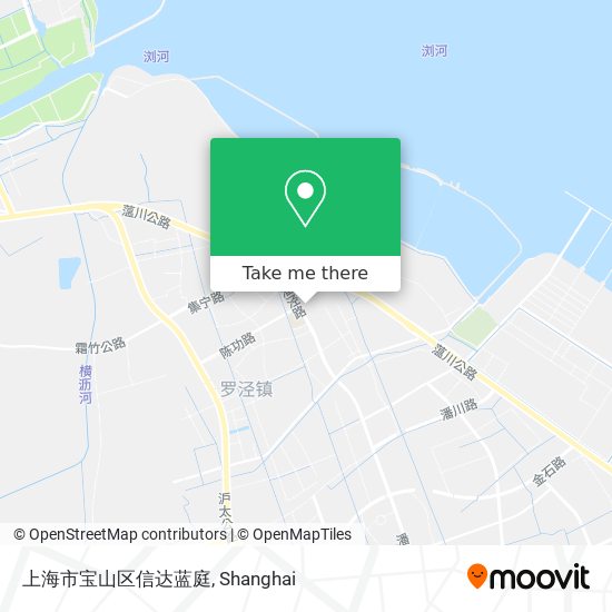 上海市宝山区信达蓝庭 map