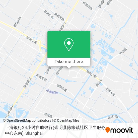 上海银行24小时自助银行(崇明县陈家镇社区卫生服务中心东南) map