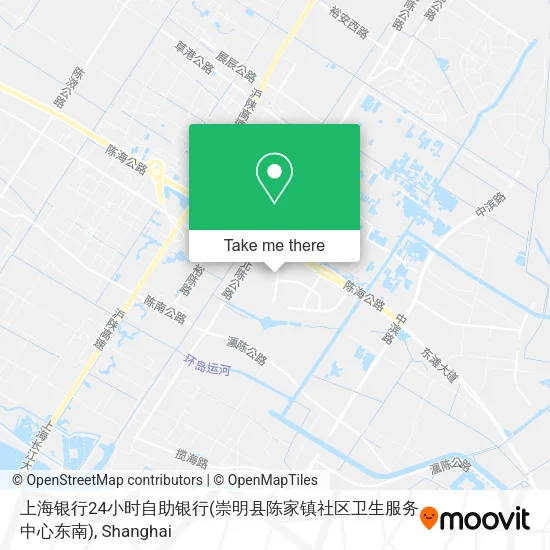 上海银行24小时自助银行(崇明县陈家镇社区卫生服务中心东南) map