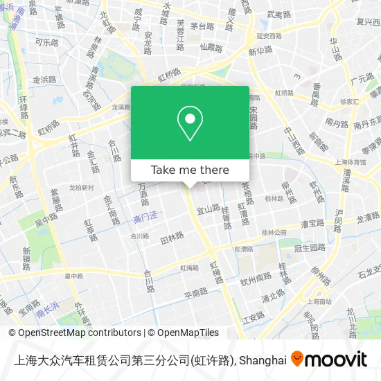 上海大众汽车租赁公司第三分公司(虹许路) map