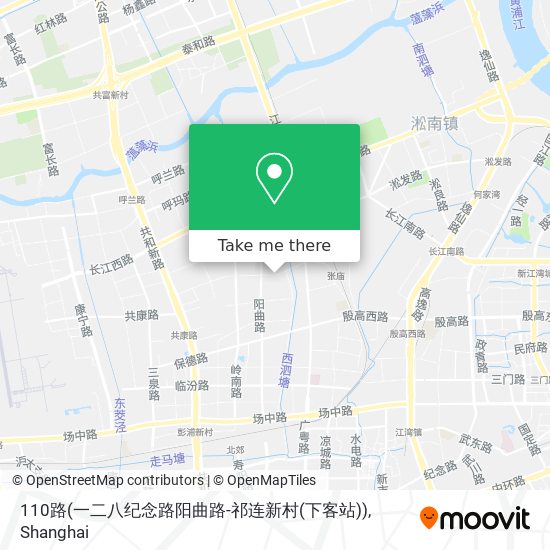 110路(一二八纪念路阳曲路-祁连新村(下客站)) map