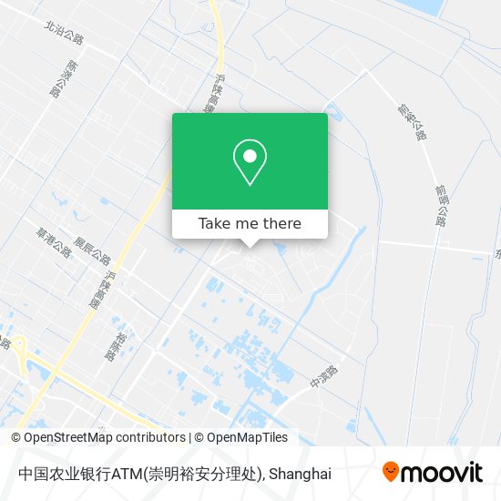 中国农业银行ATM(崇明裕安分理处) map