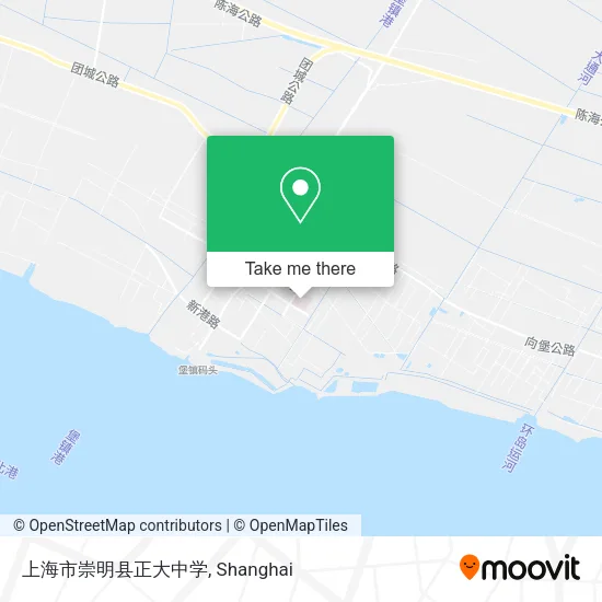 上海市崇明县正大中学 map