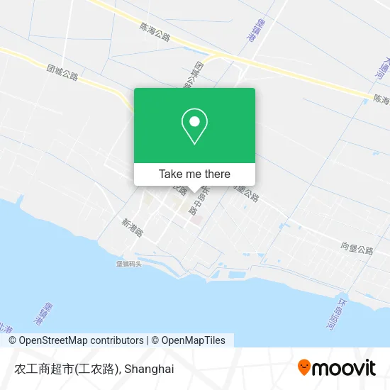 农工商超市(工农路) map