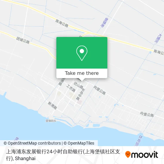 上海浦东发展银行24小时自助银行(上海堡镇社区支行) map