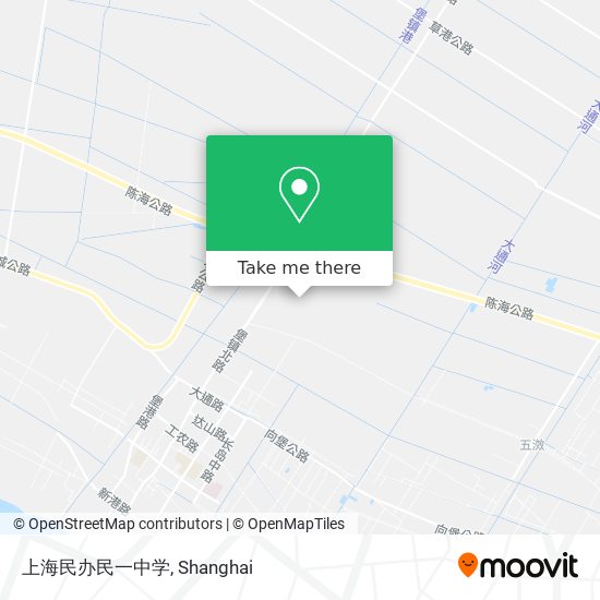 上海民办民一中学 map