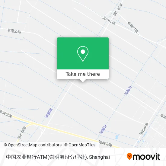 中国农业银行ATM(崇明港沿分理处) map