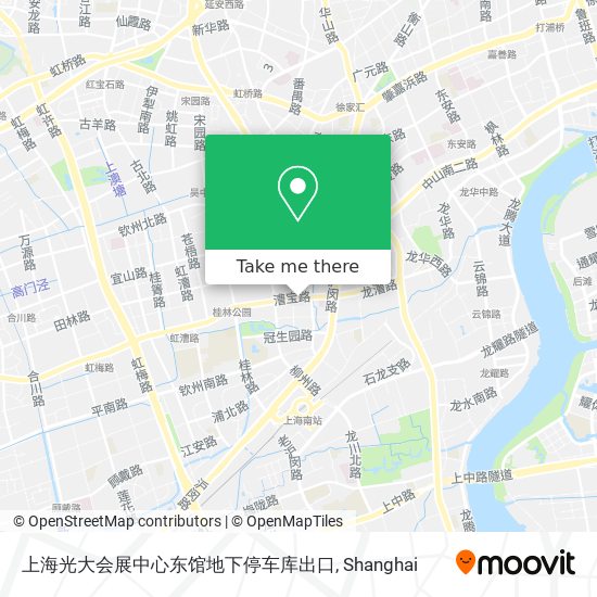 上海光大会展中心东馆地下停车库出口 map