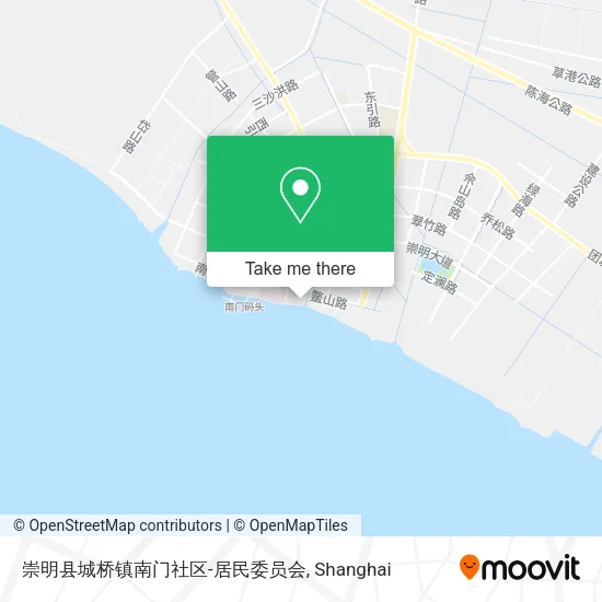 崇明县城桥镇南门社区-居民委员会 map