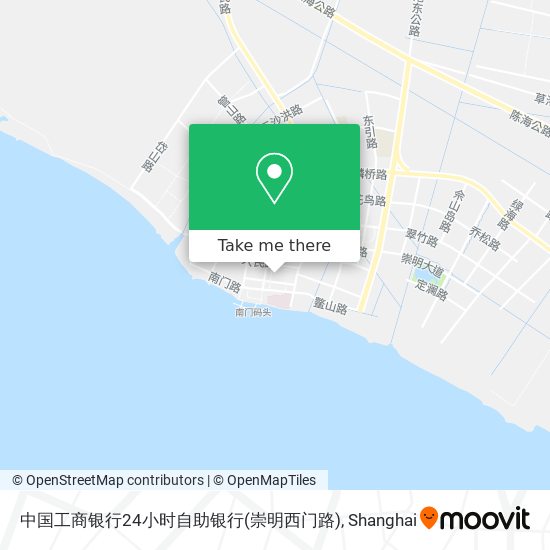 中国工商银行24小时自助银行(崇明西门路) map
