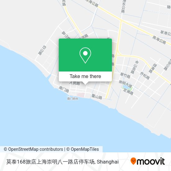 莫泰168旅店上海崇明八一路店停车场 map