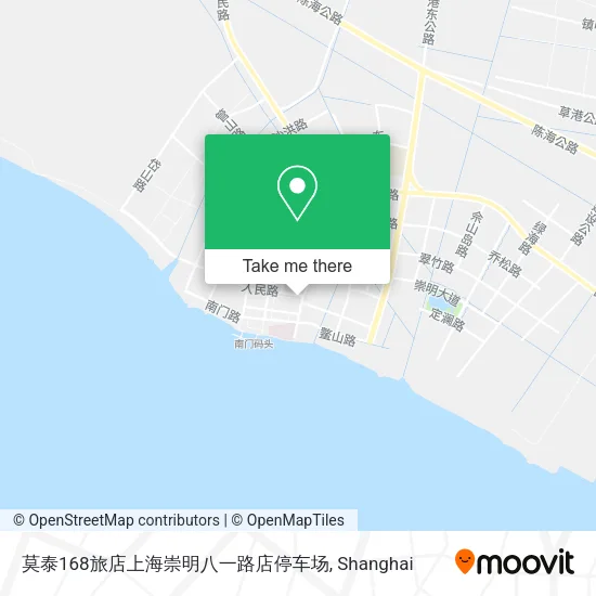 莫泰168旅店上海崇明八一路店停车场 map