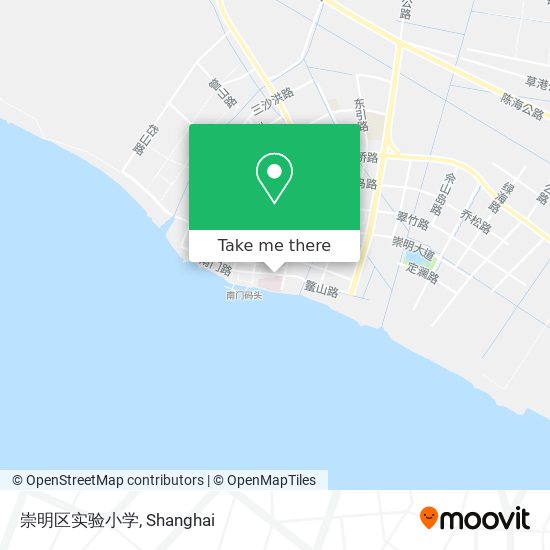崇明区实验小学 map