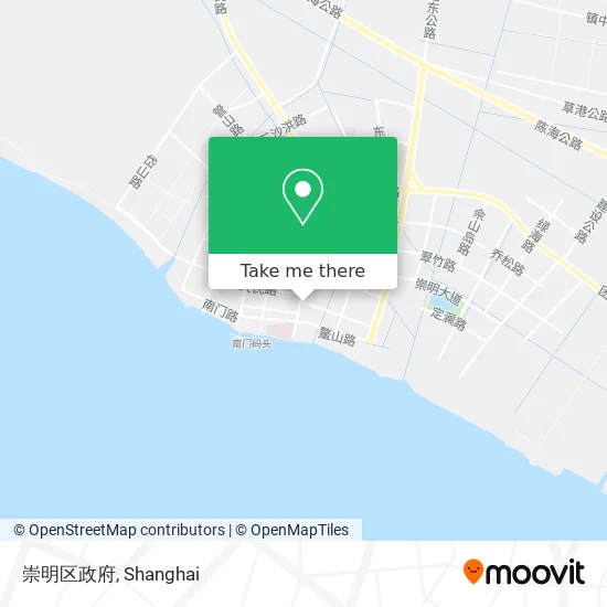 崇明区政府 map