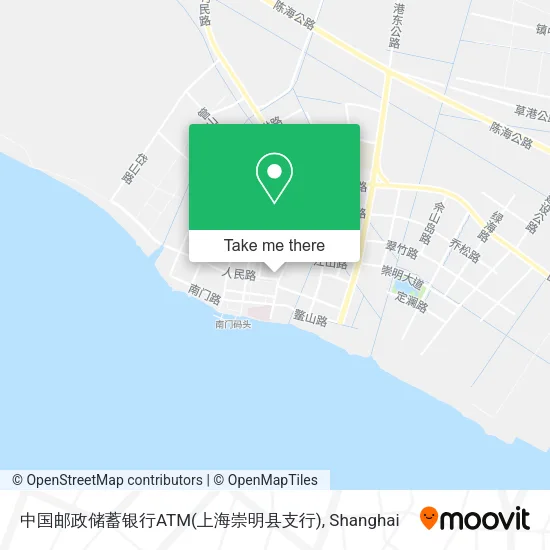 中国邮政储蓄银行ATM(上海崇明县支行) map