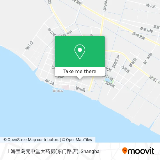 上海宝岛元申堂大药房(东门路店) map