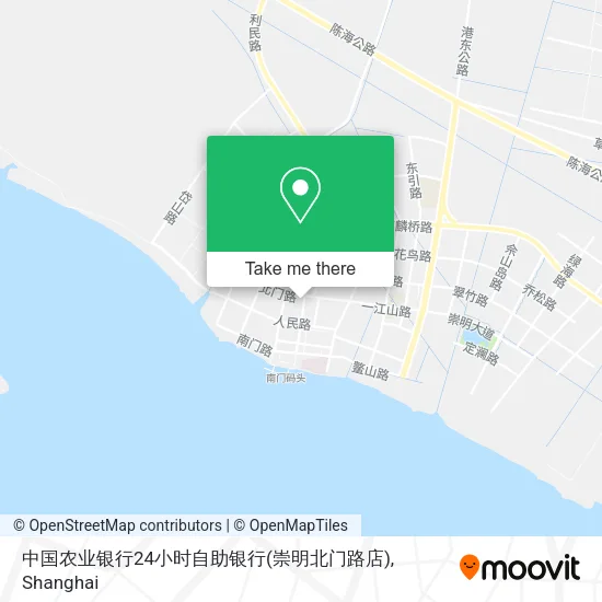 中国农业银行24小时自助银行(崇明北门路店) map