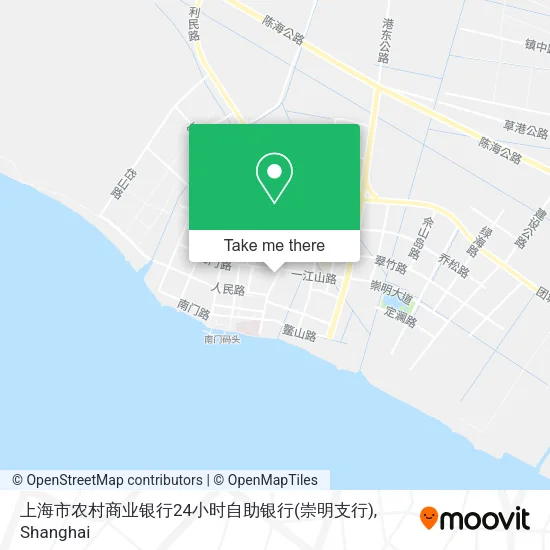 上海市农村商业银行24小时自助银行(崇明支行) map
