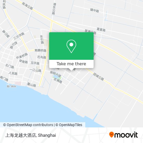 上海龙越大酒店 map