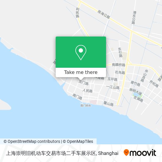 上海崇明旧机动车交易市场二手车展示区 map