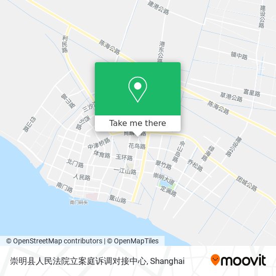 崇明县人民法院立案庭诉调对接中心 map