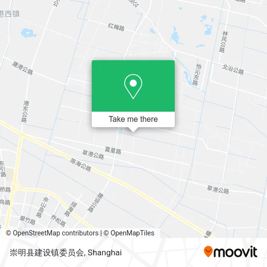 崇明县建设镇委员会 map