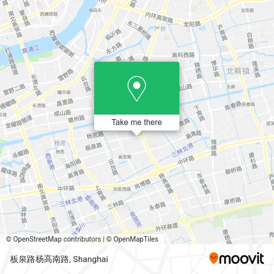 板泉路杨高南路 map