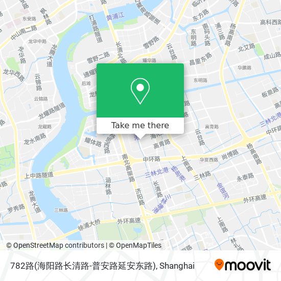 782路(海阳路长清路-普安路延安东路) map