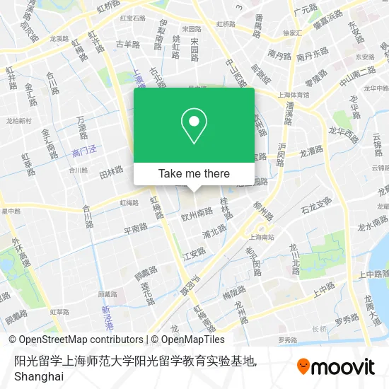 阳光留学上海师范大学阳光留学教育实验基地 map