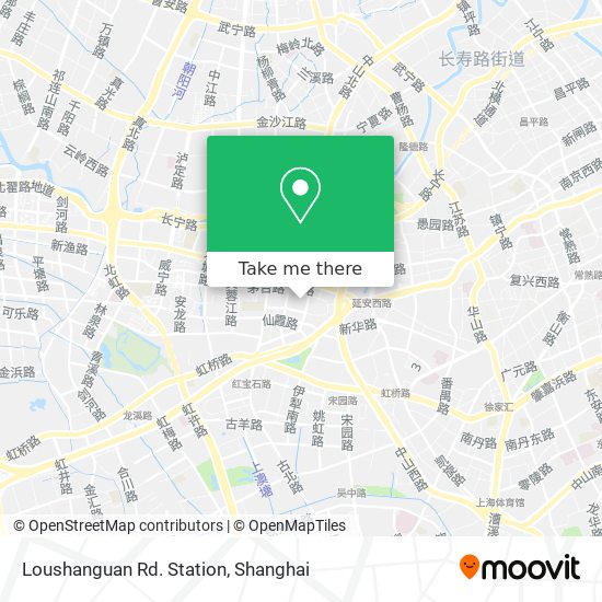 Loushanguan Rd. Station map