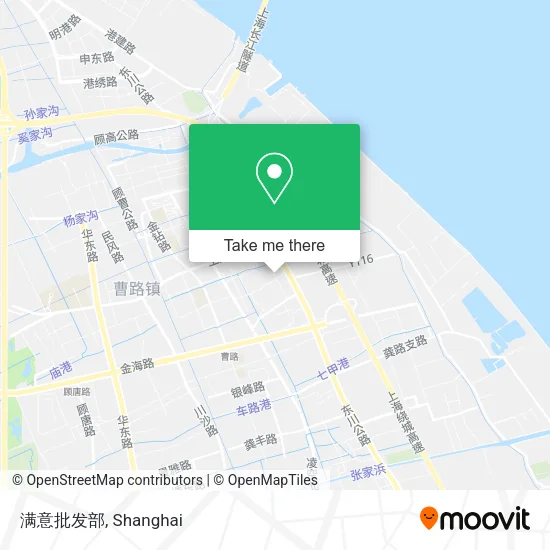 满意批发部 map