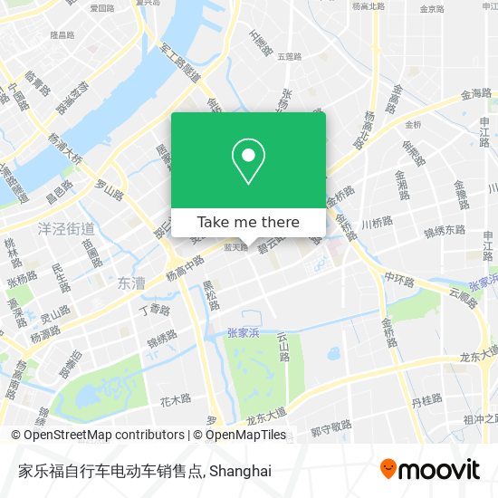 家乐福自行车电动车销售点 map