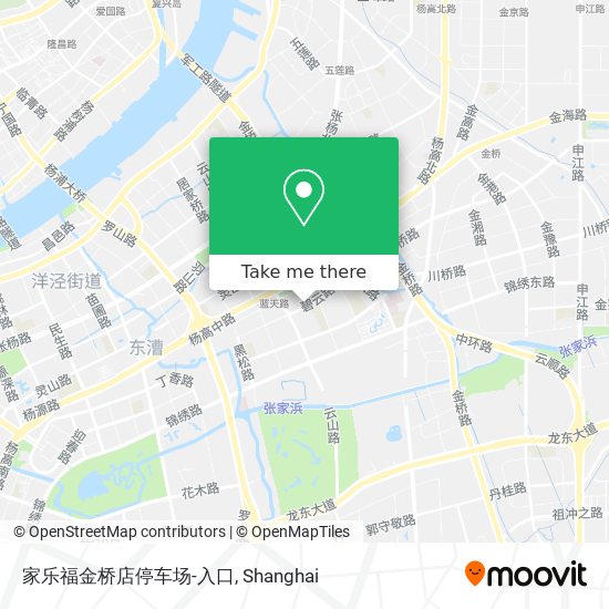家乐福金桥店停车场-入口 map