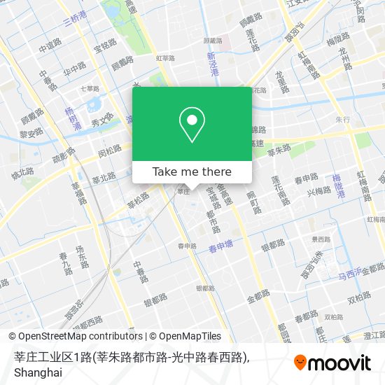 莘庄工业区1路(莘朱路都市路-光中路春西路) map