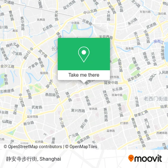 静安寺步行街 map