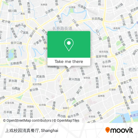 上戏校园清真餐厅 map